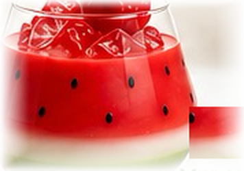 Melon Velours dessert candle